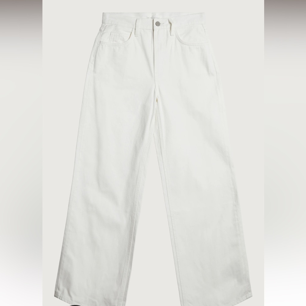 Oak+Fort white wide leg jeans S-P